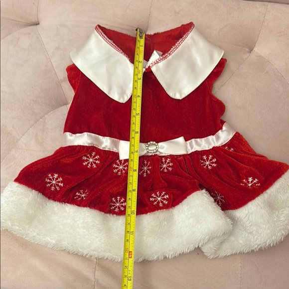 Red Velvet Pet Holiday Dress - Picture 5 of 8